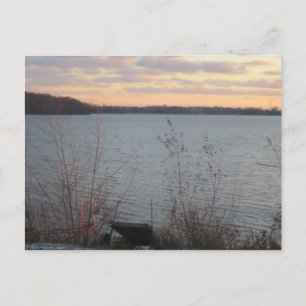 Lake Shore Sunset Postcard