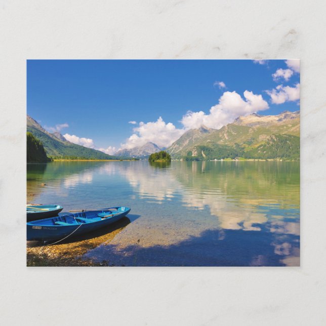 Lake Sils, in Graubünden, Swizerland Postcard (Front)