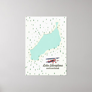 Lake Silvaplana Switzerland. Canvas Print