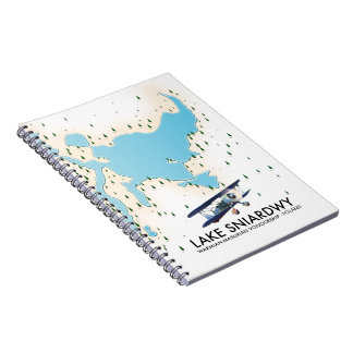 Lake Sniardwy Poland map Notebook