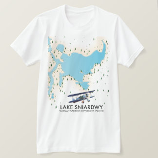 Lake Sniardwy Poland map T-Shirt