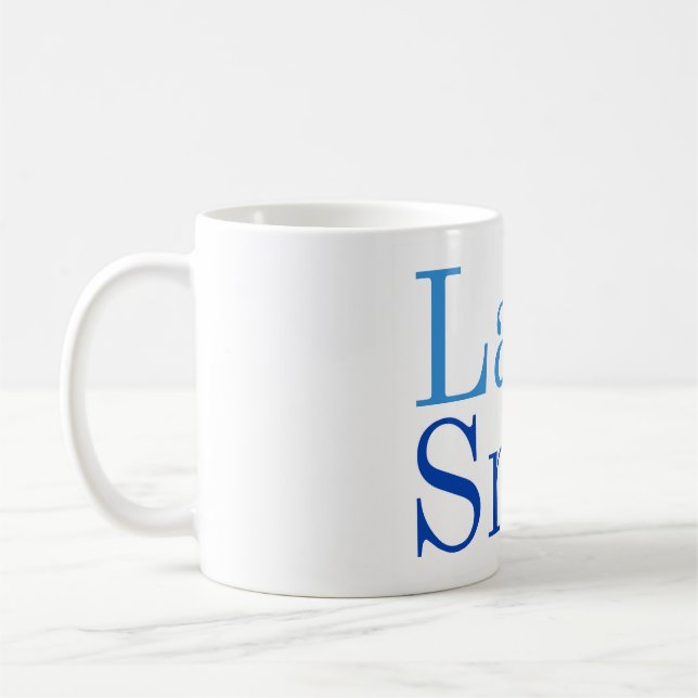 Lake Snob brand mug (Left)