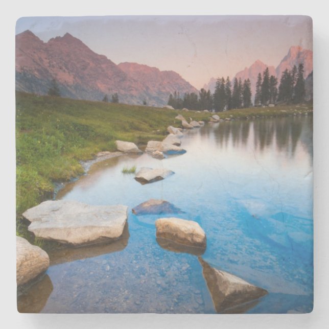 Lake Solitude Stone Coaster (Front)