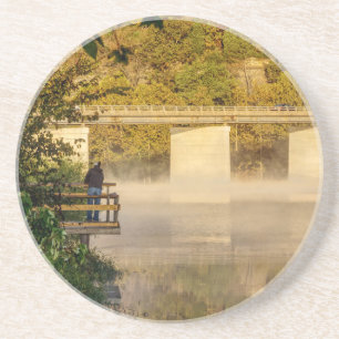 Lake Springfield Autumn Fishing Coaster