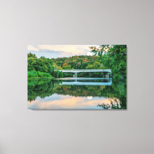 Lake Springfield Evening Tranquillity Canvas Print