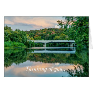 Lake Springfield Evening Tranquillity Card