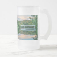 Lake Springfield Evening Tranquillity Frosted Glas