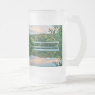 Lake Springfield Evening Tranquillity Frosted Glas Glass Beer Mug