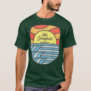 Lake Springfield Illinois Il Sunset Vacation Souve T-Shirt