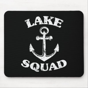 Lake Squad Boating Lake Gifts Funny Boat Vacation Mouse Mat