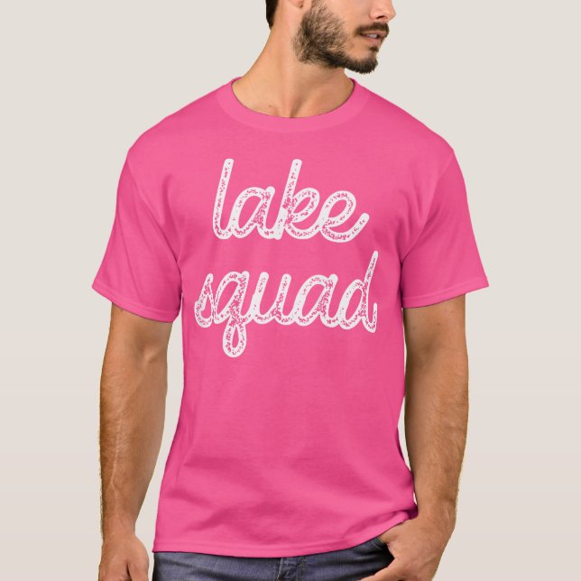 Lake Squad River Fest Float Tube Trip Camping Vibe T-Shirt (Front)