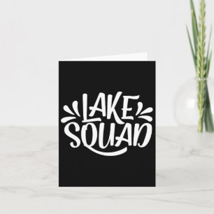 Lake Squad Vacation Camping Life Family Matching L Card