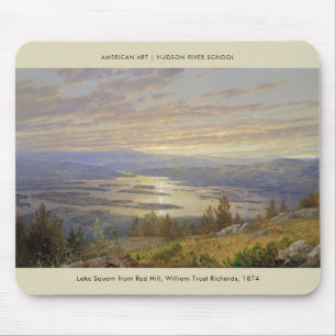 Lake Squam Red Hill Fine Art Landscape Painting Mouse Mat