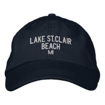 Lake St. Clair Beach Michigan Baseball Hat