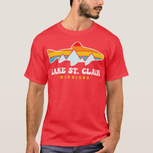 Lake St Clair Fishing Michigan Fish T-Shirt