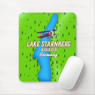 Lake Starnberg Bavaria Germany travel poster Mouse Mat