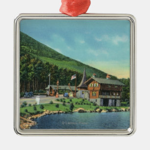 Lake Stevens View of the Toll House Metal Tree Decoration