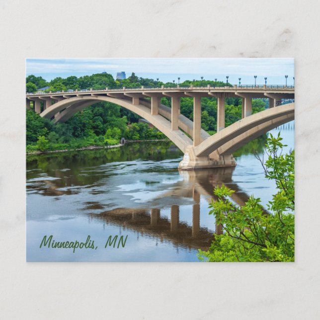 Lake Street Bridge, Minneapolis, MN postcard (Front)