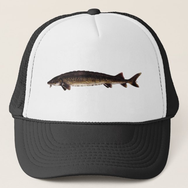 Lake Sturgeon - Acipenser fulvescens Trucker Hat (Front)