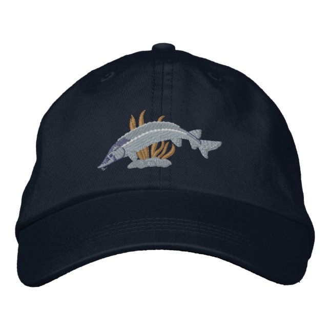 Lake Sturgeon Embroidered Hat (Front)