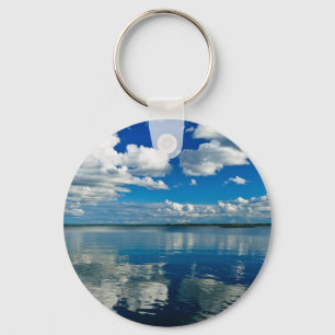 Lake Summer Afternoon Key Ring