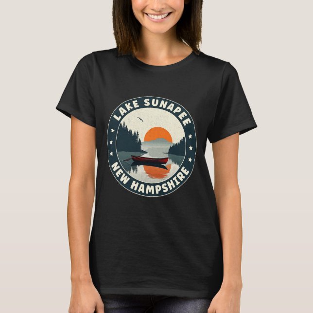 Lake Sunapee New Hampshire Sunset T Shirt  (Front)