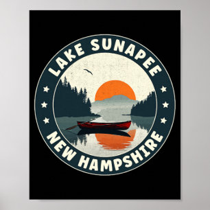 Lake Sunapee New Hampshire Sunset T Shirt  Poster