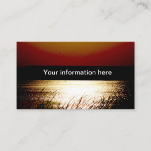 Lake sunset  business card