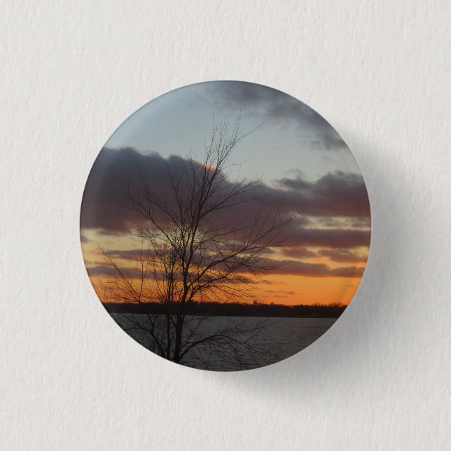 Lake Sunset Button (Front)