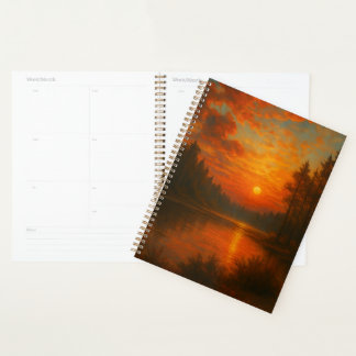 Lake Sunset– Gentle Focus Planner