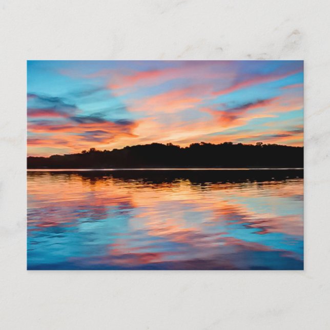 Lake Sunset Postcard (Front)