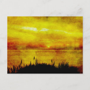 Lake Sunset Postcard