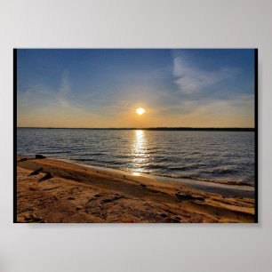 LAKE SUNSET POSTER