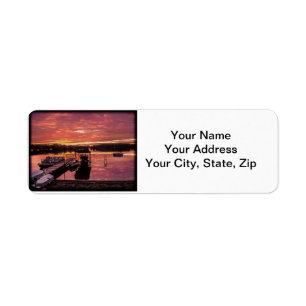 Lake Sunset Return Address Labels