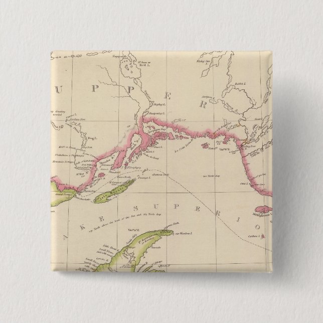 Lake Superior 15 Cm Square Badge (Front)