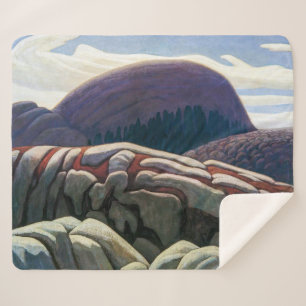 Lake Superior Hill   Lawren Harris   Sherpa Blanket