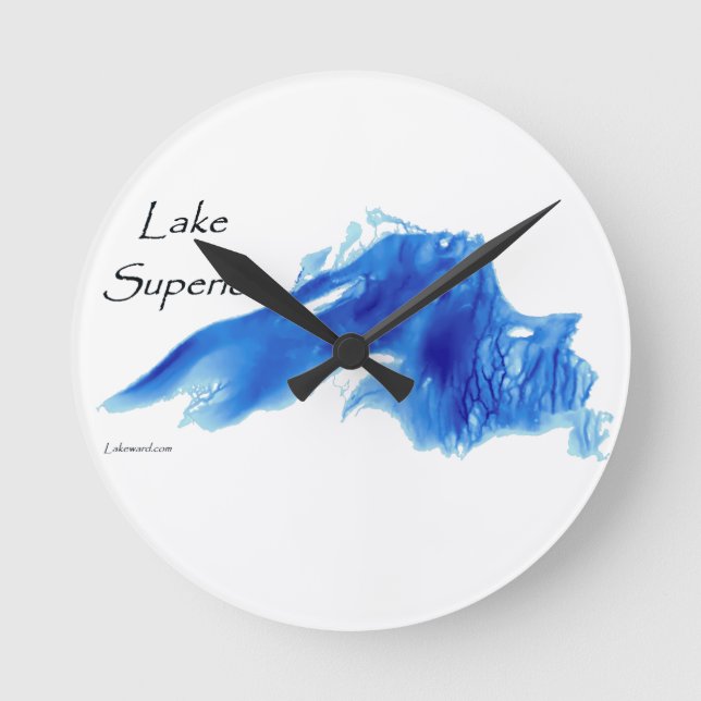 Lake Superior InDepth Round Clock (Front)