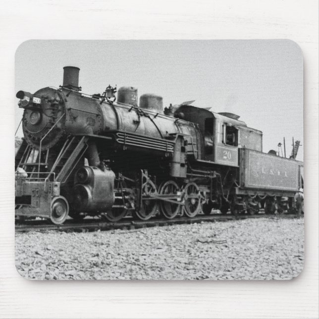 Lake Superior & Ishpeming Railroad Engine  #20 Mouse Mat (Front)