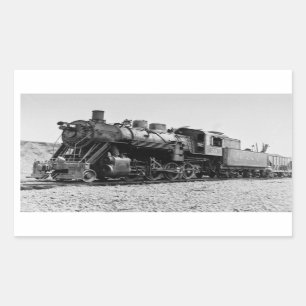 Lake Superior & Ishpeming Railroad Engine  #20 Rectangular Sticker