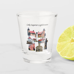 Lake Superior Lighthouses shot glass