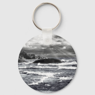 Lake Superior Lightrays Key Ring