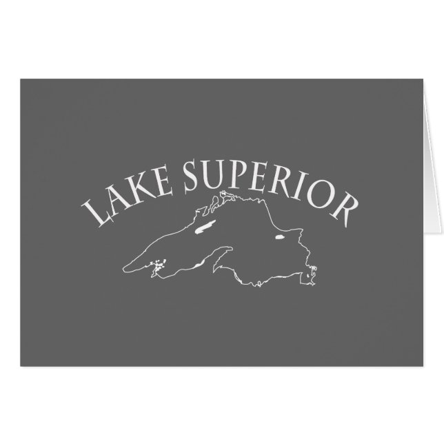 Lake Superior Map (Front Horizontal)