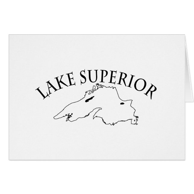 Lake Superior Map (Front Horizontal)