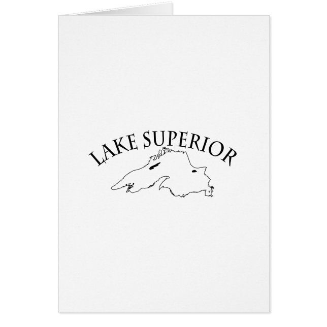 Lake Superior Map (Front)