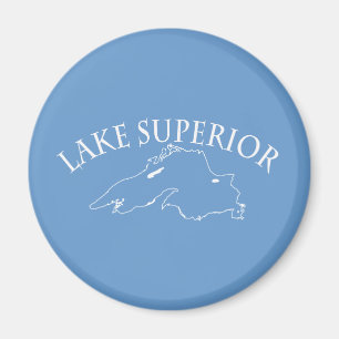 Lake Superior Map Magnet