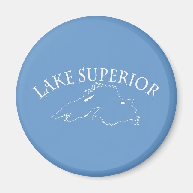 Lake Superior Map Magnet (Front)