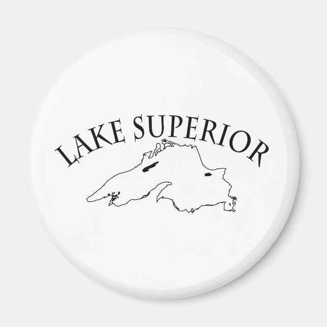 Lake Superior Map Magnet (Front)