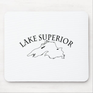 Lake Superior Map Mouse Mat