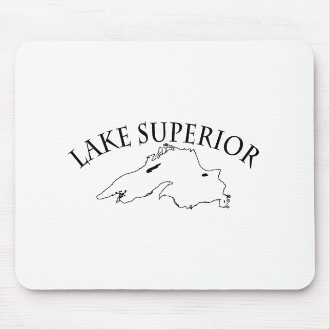 Lake Superior Map Mouse Mat (Front)