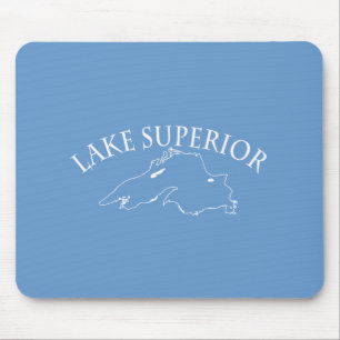 Lake Superior Map Mouse Mat